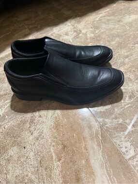 Goodfellow & Co Black Leather Slip-On Loafers
